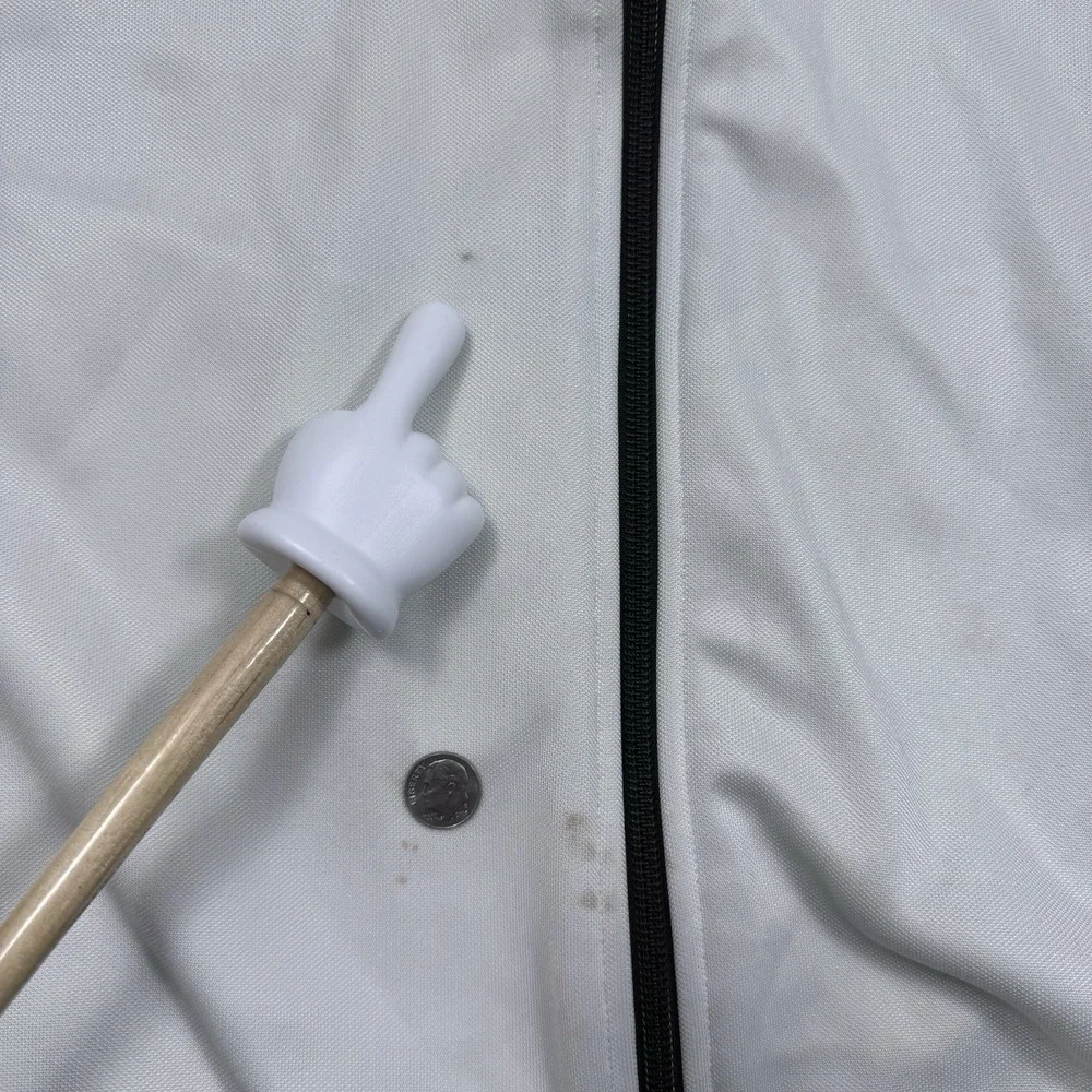 Adidas Originals Trefoil Track Jacket Brown Cream L Full Zip - Picture 8 of 11